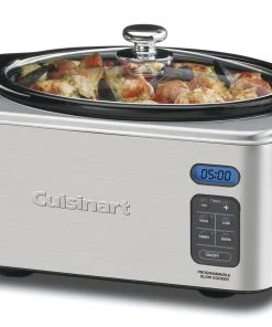 Coupon ⌛ Cuisinart 6.5-Quart Programmable Slow Cooker Silver ????