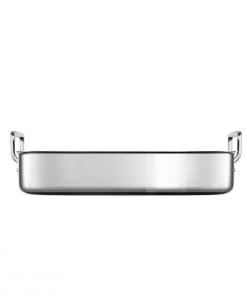 Flash Sale ???? Le Creuset Stainless Steel Roasting Pan With Nonstick Rack Silver ???? -Cuisinart Shop rs7926 small pan profile