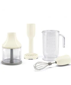 Best Pirce ✔️ SMEG Hand Blender Accessories 4-Piece Set | Cream Cream, Stainless Steel ????