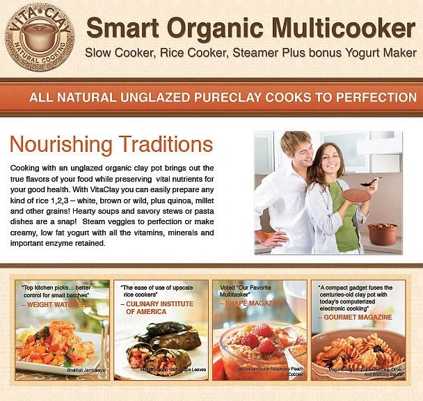 Buy ???? VitaClay Smart Organic Multicooker & Clay Insert - Oval, 6-Cup Dry / 3.2-Quart Black & Stainless, Natural ???? 3 Buy ???? VitaClay Smart Organic Multicooker & Clay Insert - Oval, 6-Cup Dry / 3.2-Quart Black & Stainless, Natural ???? - Image 3