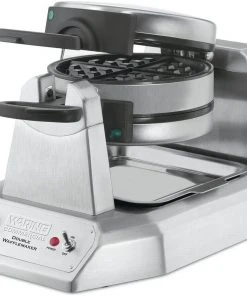 Best Sale ???? Waring Commercial Double Belgian Waffle Maker Silver ⌛ -Cuisinart Shop waring commercial waffle maker belgian double ww200 popup
