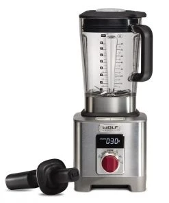 Hot Sale ✔️ Wolf Gourmet High-Performance Blender | Red Knob Red, Steel ????