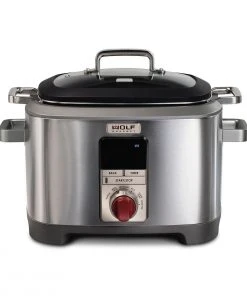 Best Pirce ???? Wolf Gourmet 7-Quart Multi-Function Cooker | Red Knobs Stainless Steel ????